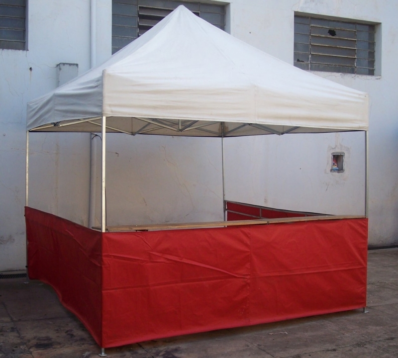 Tenda Sanfonadas com Balcão Salesópolis - Tendas Balcão 6x3