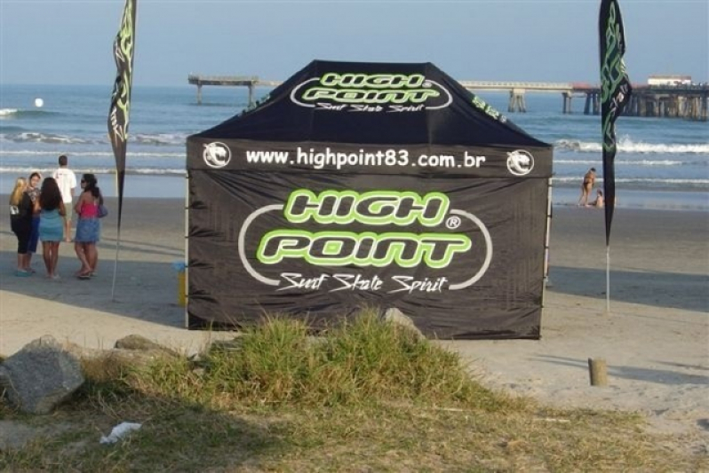 Barraca de Praia Personalizada Preço Vargem Grande Paulista - Tenda Articulada Personalizada