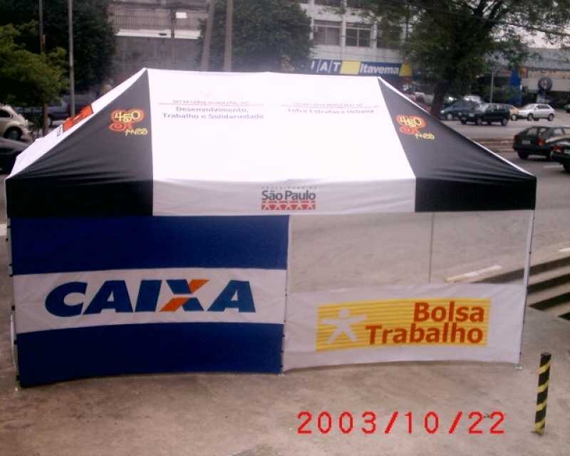 Barraca Personalizada para Evento Jardim Guarapiranga - Barraca 3x3 Personalizada