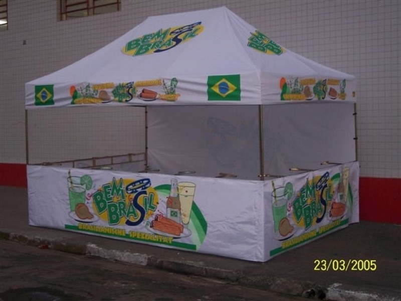 Empresa Que Faz Venda de Barraca Sanfonada Tenda Pantográfica Articulada Casa Verde - Venda de Barraca Personalizada para Evento Mato Grosso do Sul