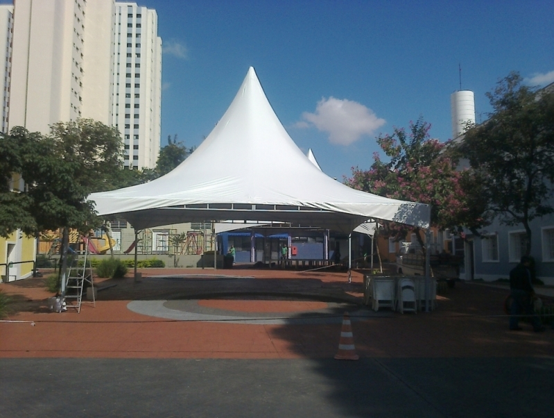 Tenda Sanfonada para Jardim Parque São Rafael - Tenda Sanfonada Feira