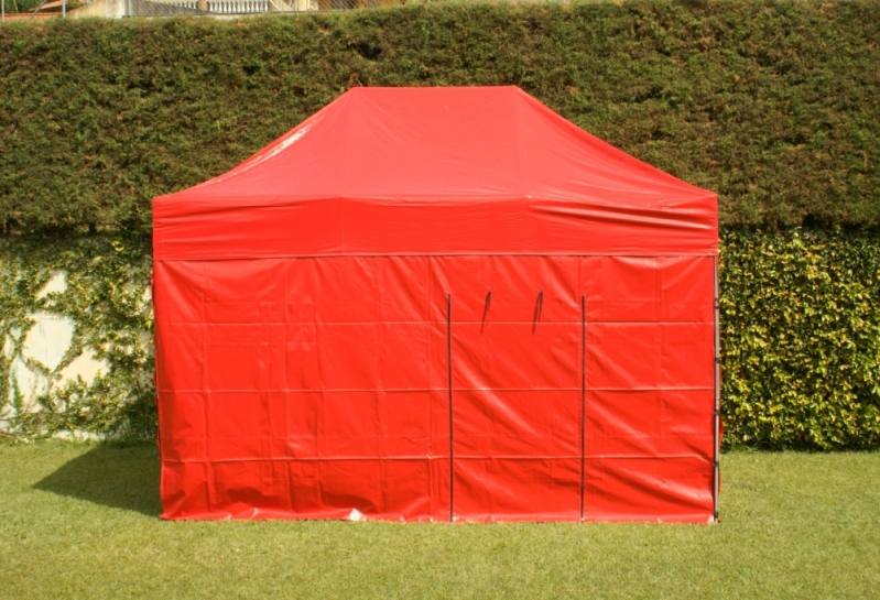 Tendas Fechadas para Eventos Preço Parque Peruche - Tenda Sanfonada com Fechamento Lateral